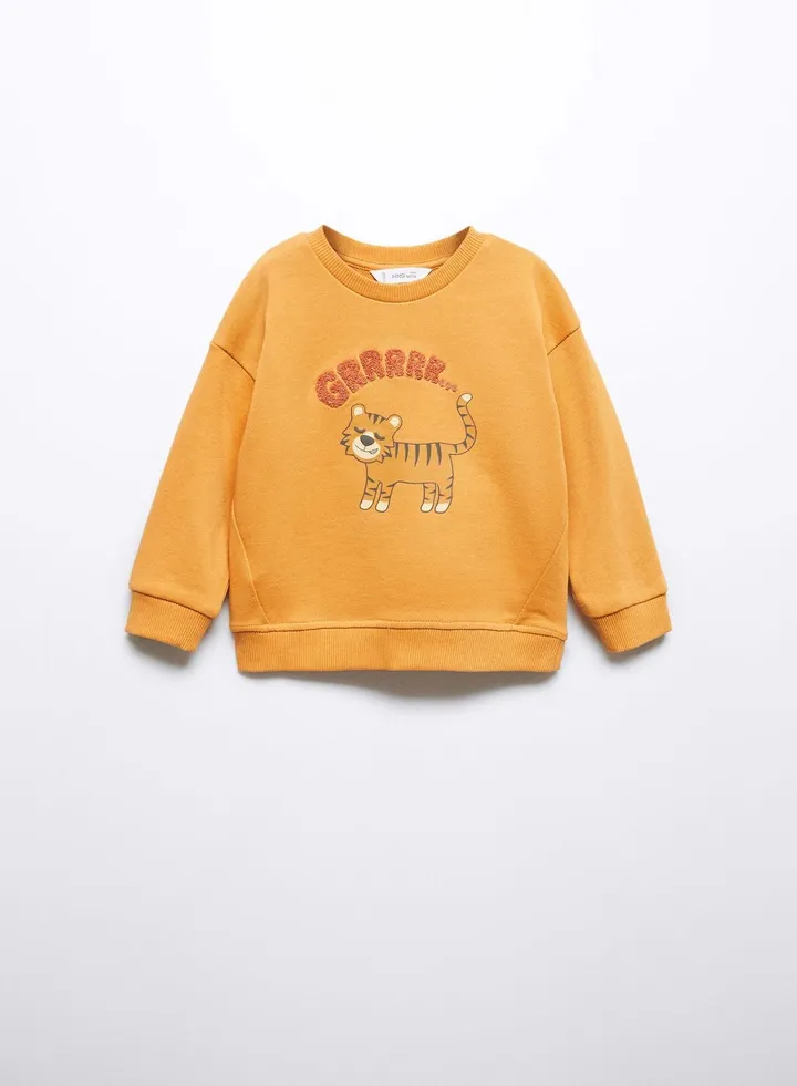 Kids Tiger Print Sweatshirt