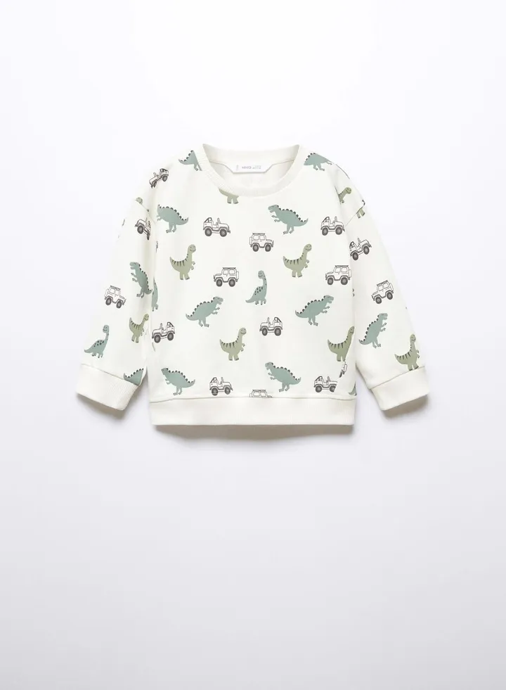 Kids Dino Print Sweatshirt