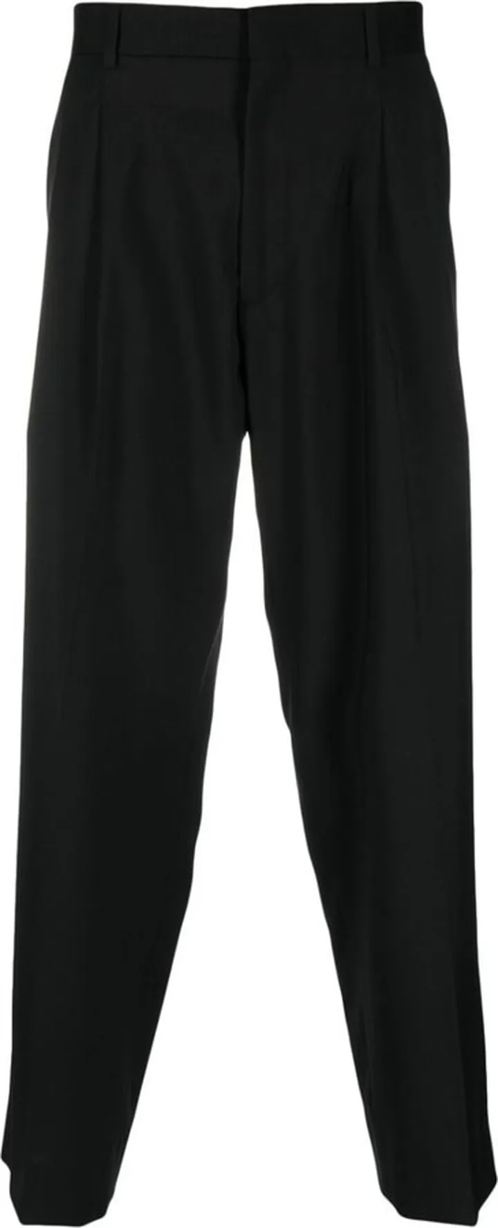 Virgin Wool Tapered-Leg Trousers