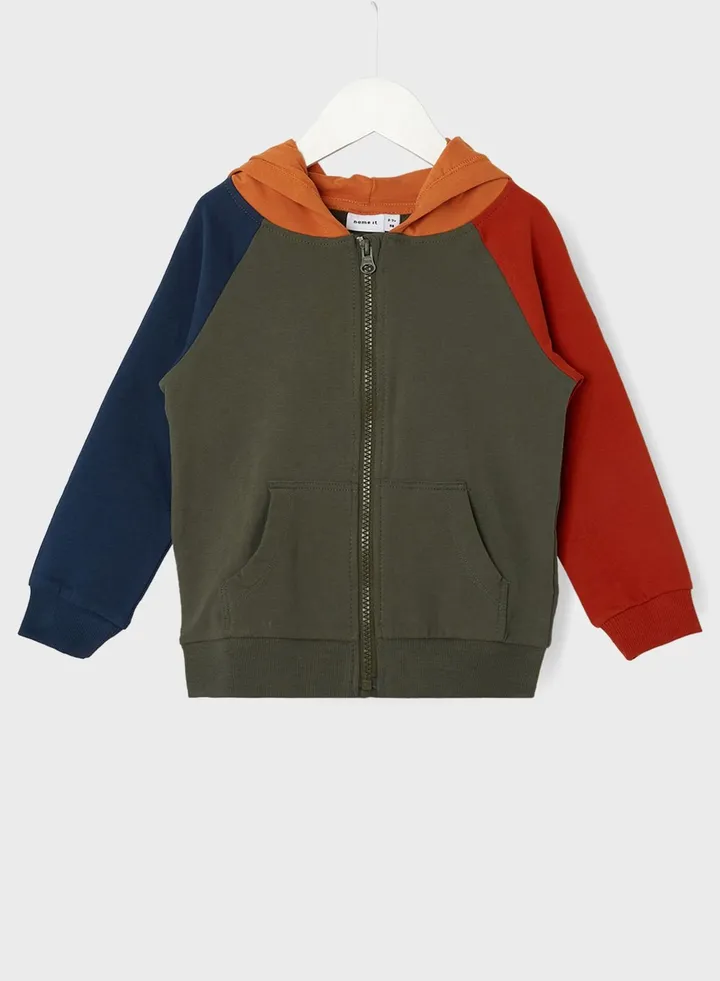 Kids Zip Through Hoodie