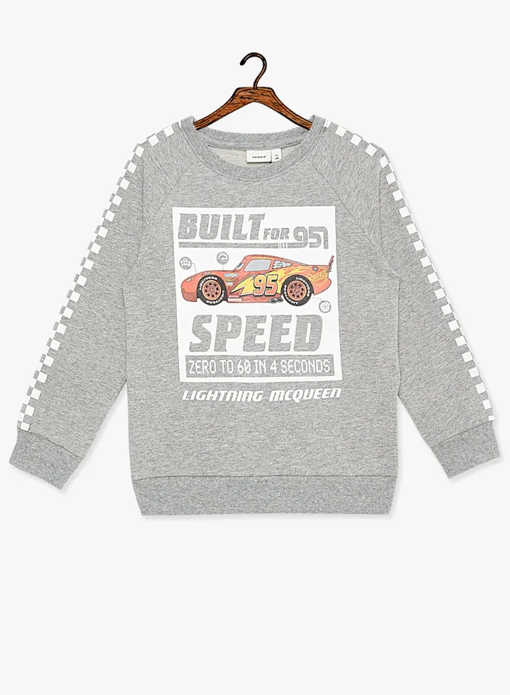 Boys Disney Cars Sweatshirt Grey