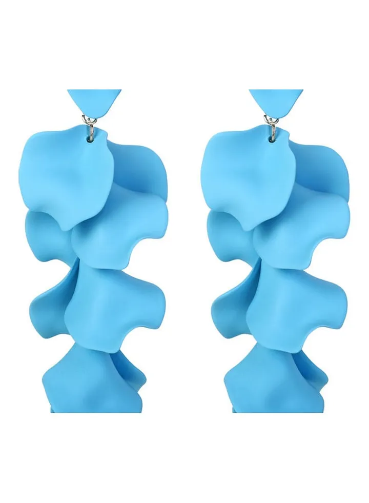Fashion Petal Long Earrings