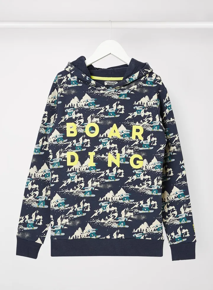 Kids/Teen All-Over Print Hoodie Navy
