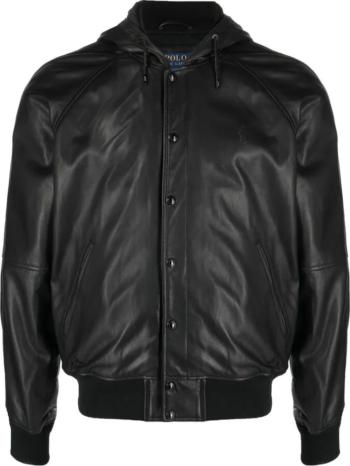 Hooded Leather Jacket