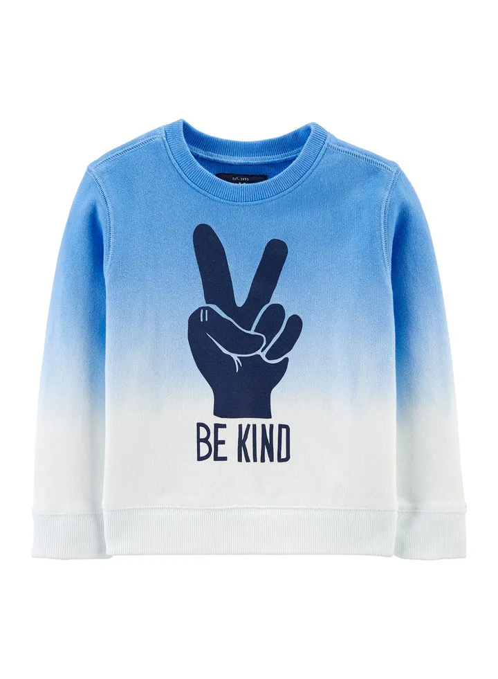 Toddlers Dip-Dye Sweatshirt Blue/White