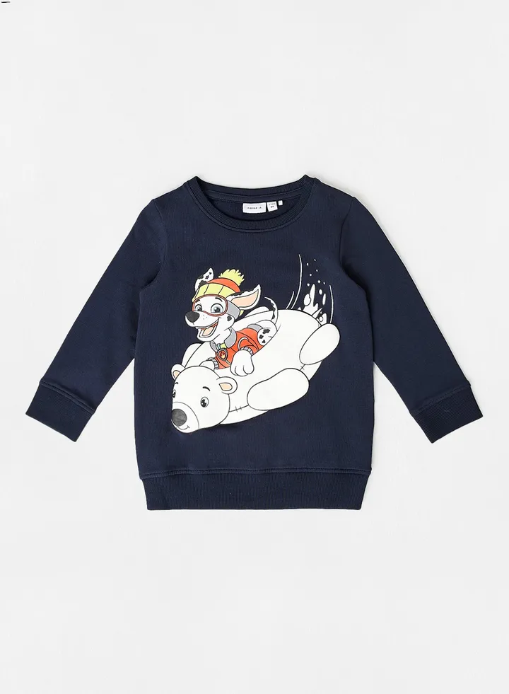 Boys Paw Patrol Long Sleeve Sweatshirt Navy