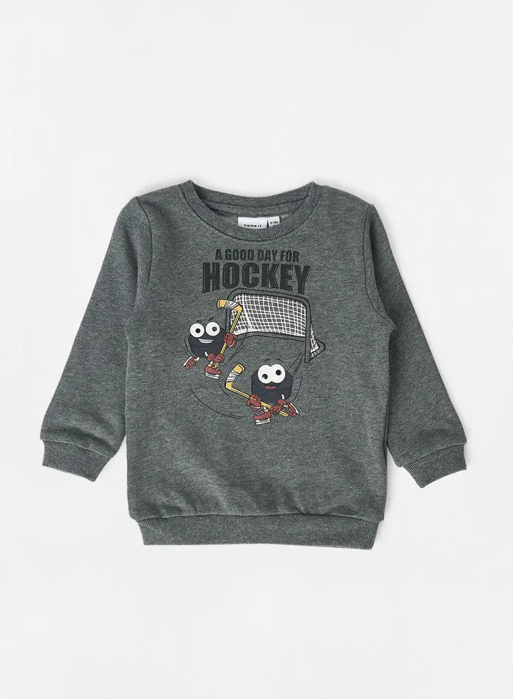 Baby/Kids Graphic Sweatshirt Grey