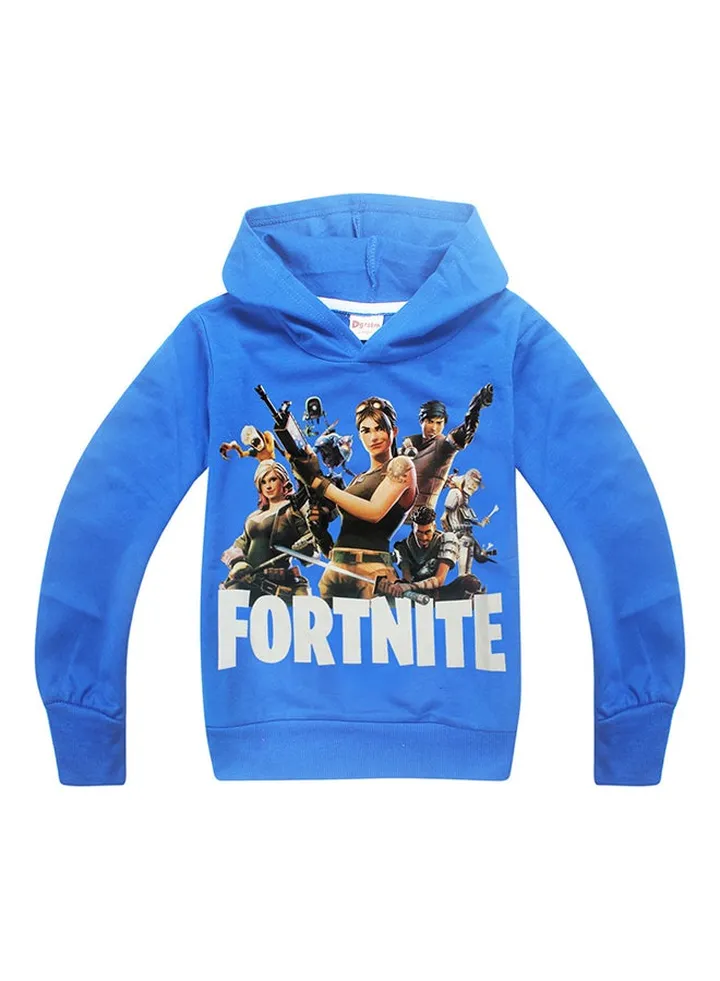 Printed Pure Cotton Sweatshirt Blue/Brown/White