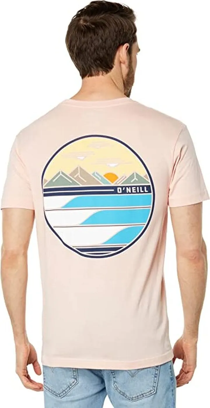 O'Neill Motionless Short Sleeve Tee (Pink) Men's T Shirt