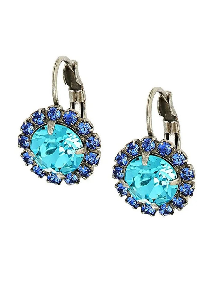Brass Swarovski Studded Fashion Earrings
