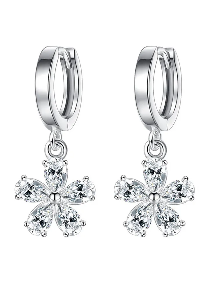 Silver-Plated Wild Ears Sweet Sydney Flowers Earrings