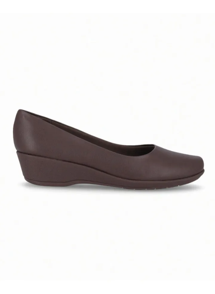 Piccadilly - 143133 - Brown Business Court Wedge Heels