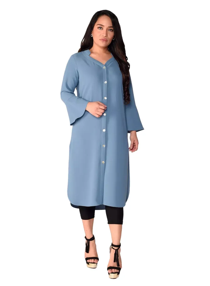 Classic Shirt Kurta Vintage Blue