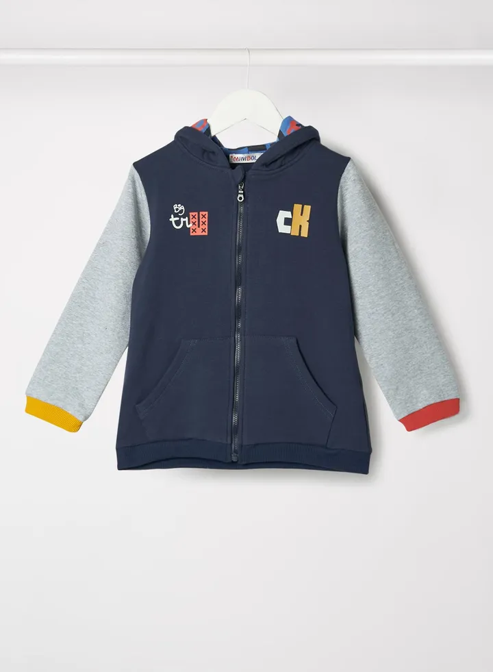 Baby/Kids Full-Zip Hoodie Navy Blue