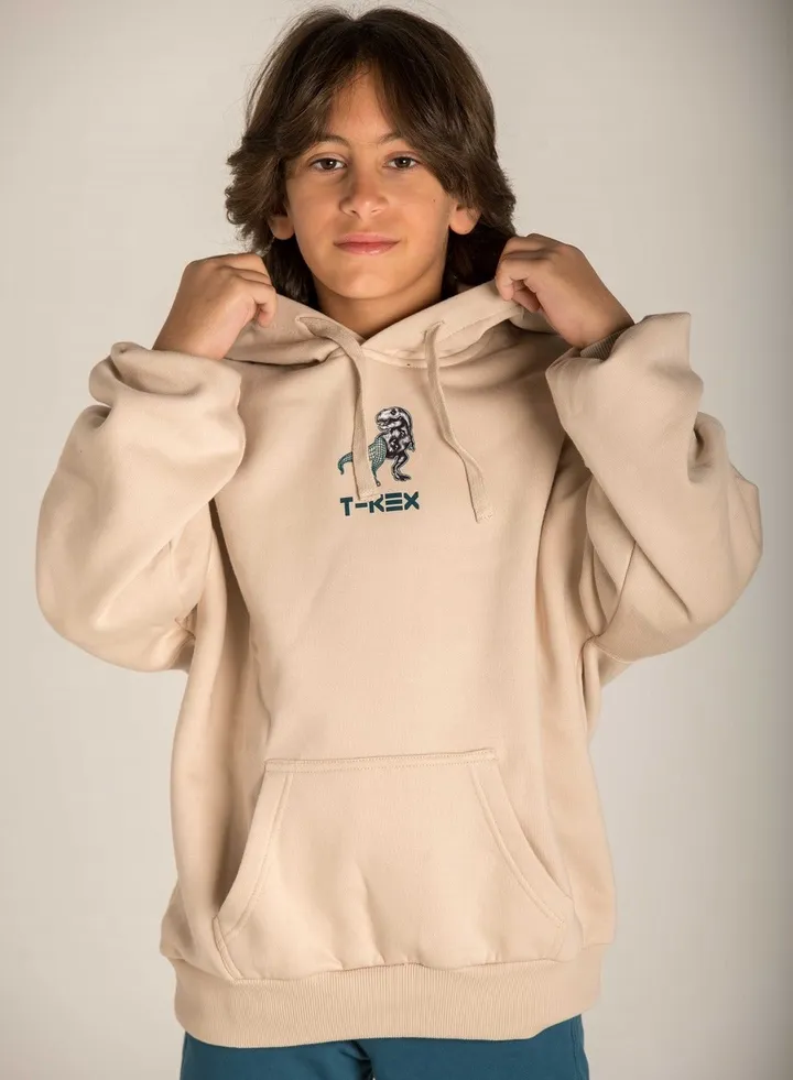Dinosour Print Oversize Hoodie
