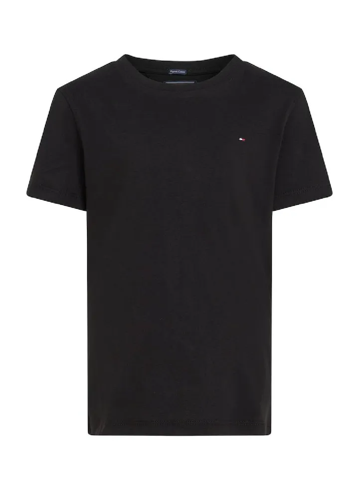 Boys' Essential Organic Cotton T-Shirt, Black