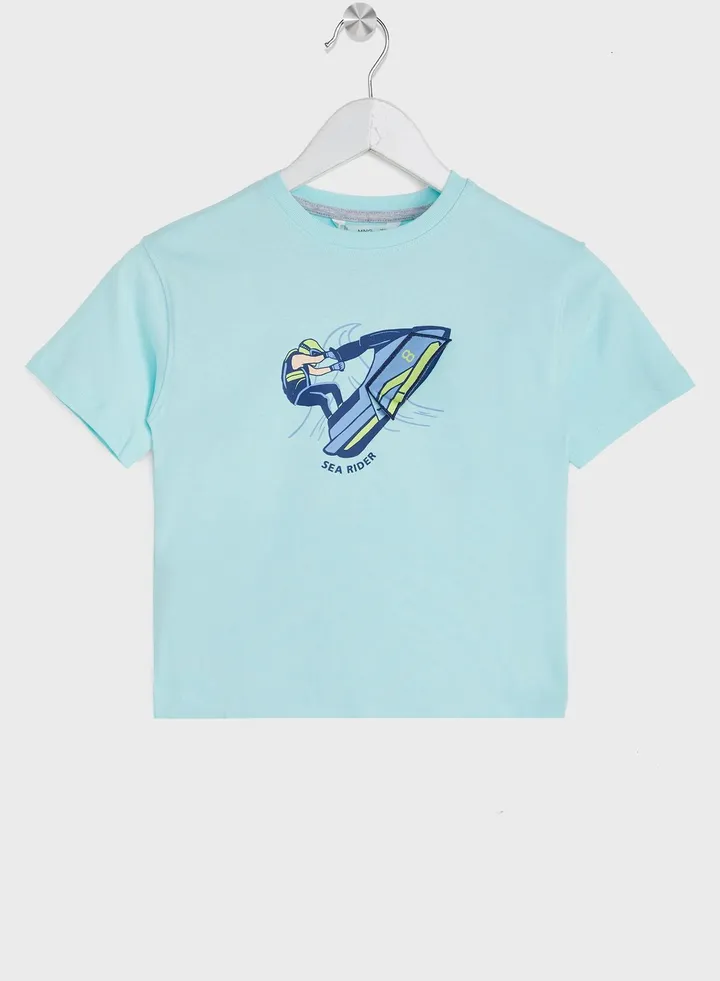 Kids Sear Rider Print T-Shirt