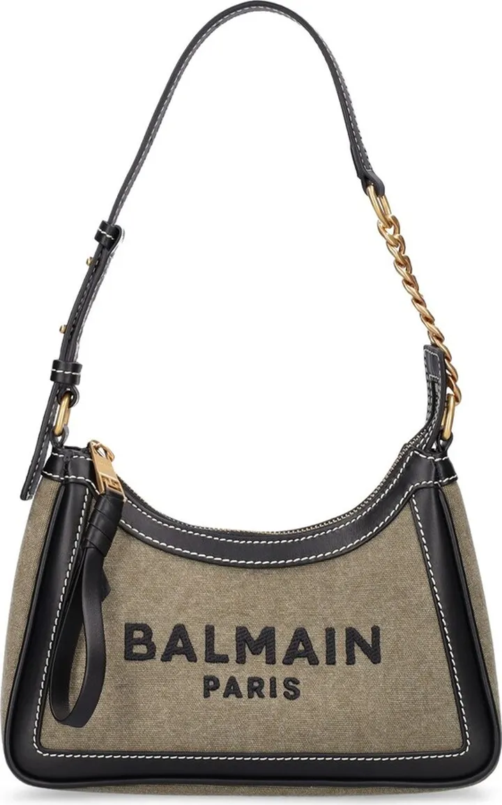 B-army canvas & leather shoulder bag