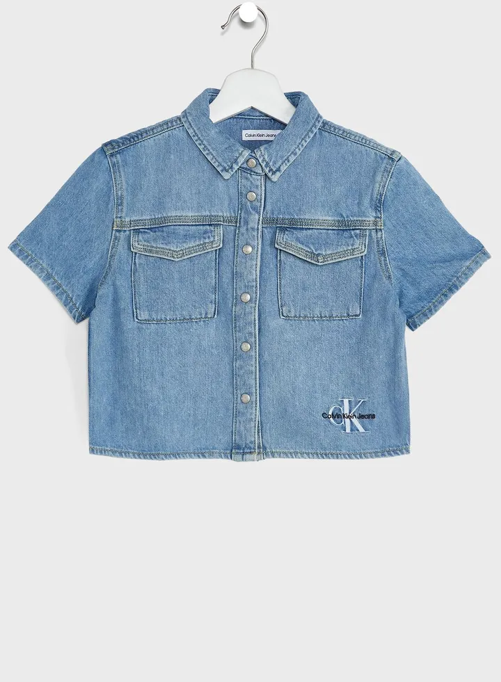 Kids Denim Relaxed Fit Shirt