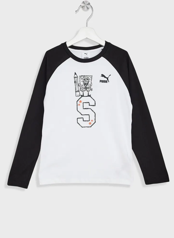 Kids Spongebob Ls T-Shirt