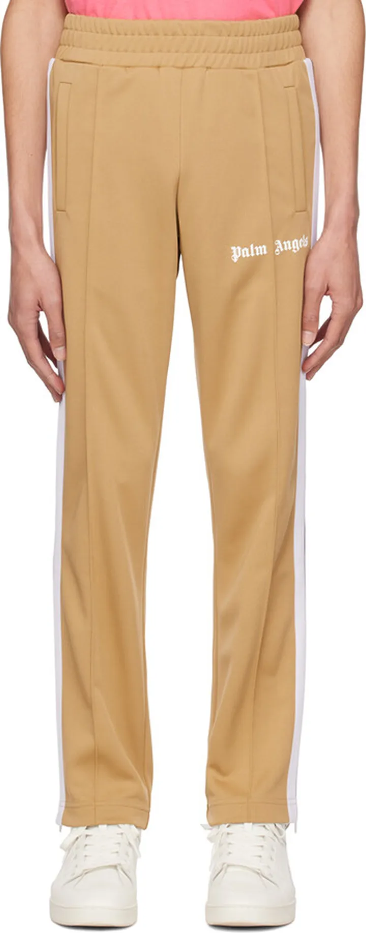 Palm Angels Beige Classic Track Pants