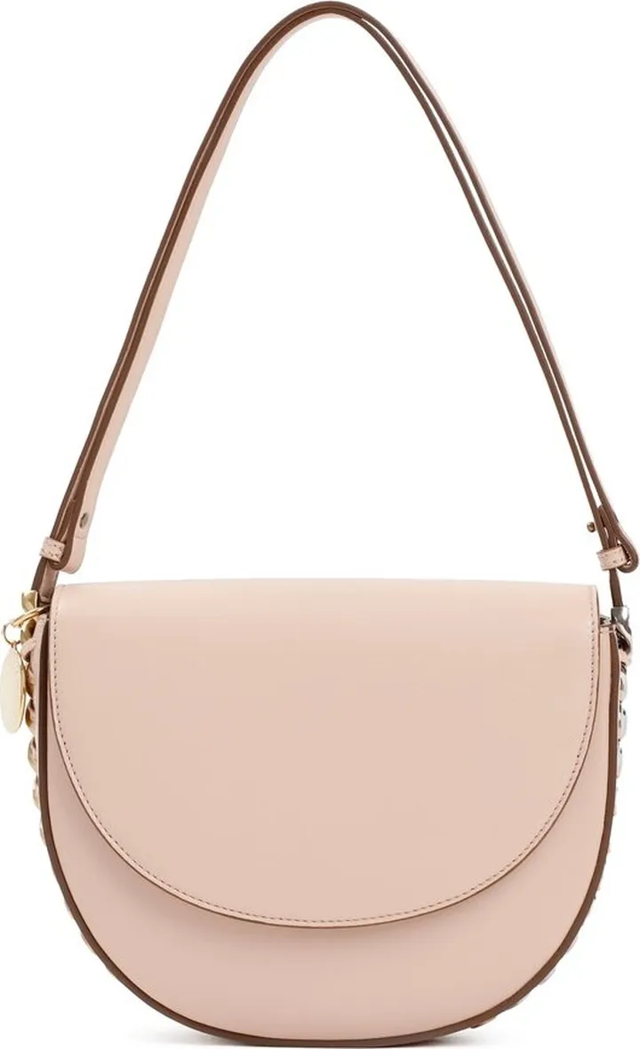 Stella McCartney Chain-Trimmed Foldover Top Shoulder Bag