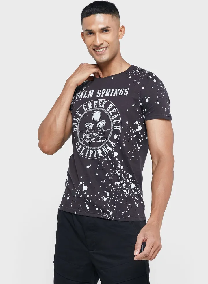 Bravesoul Print T Shirt