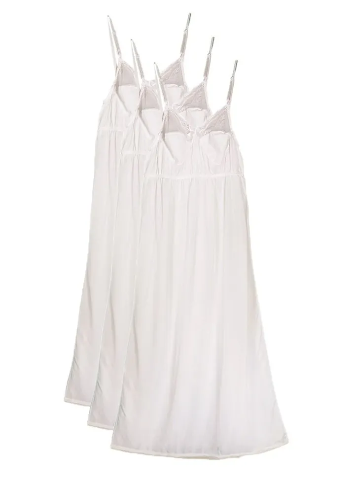 3 - Pieces Women Camisole Comfortable dress underwear sleepwear Off White