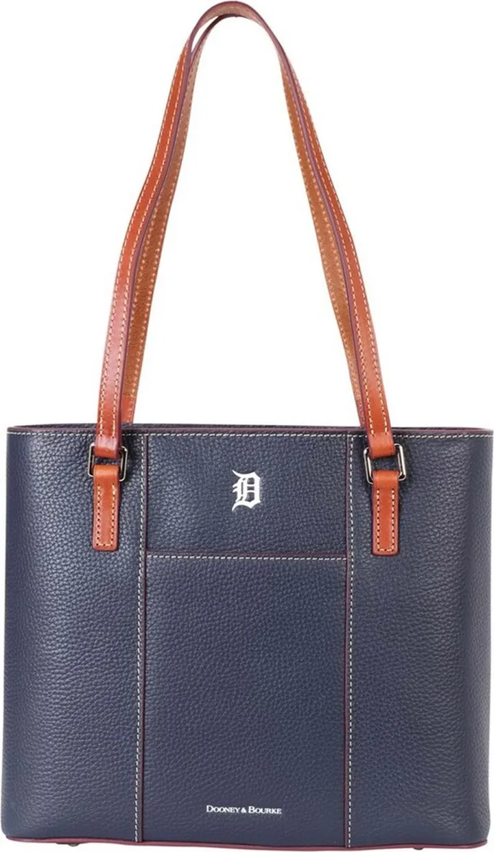 Women's Navy Detroit Tigers Pebble Lexington Shopper Purse