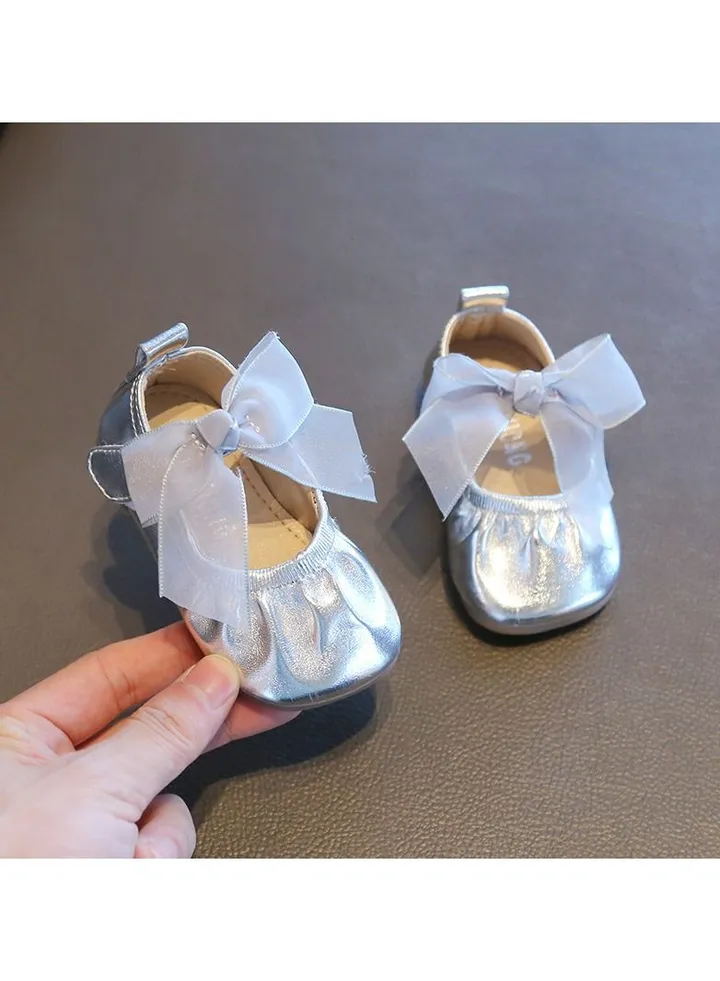 Princess Shoes Spring and Autumn Children's Shoes Infant and Children's Leather Shoes Female Baby Soft Sole Walking Shoes Single Shoe