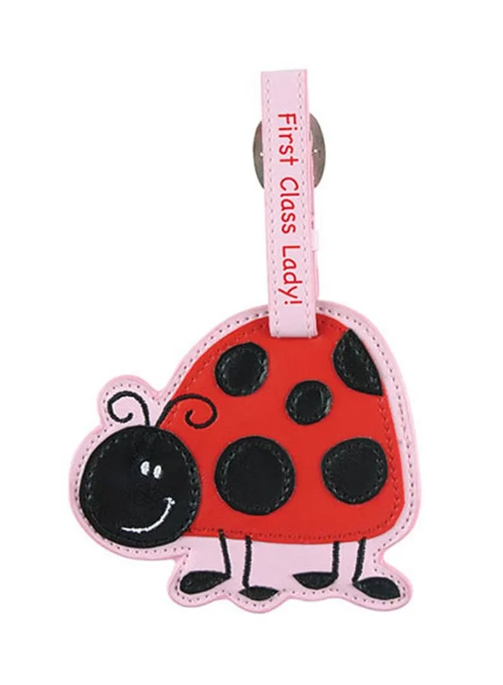 Luggage Tag - Ladybug Red/Black