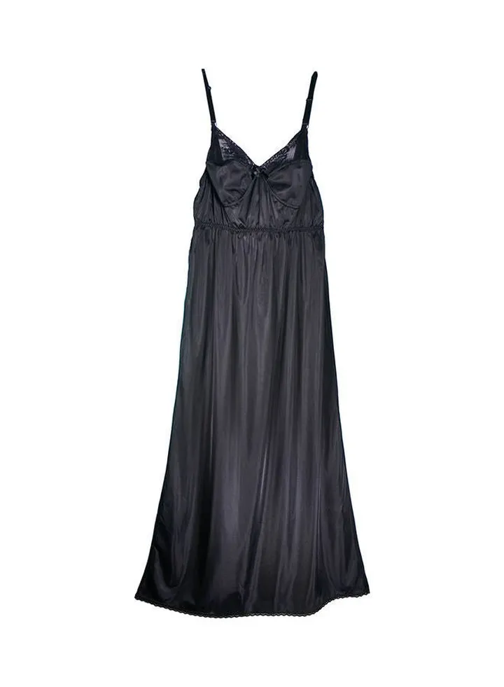 Comfortable Night Gown Black