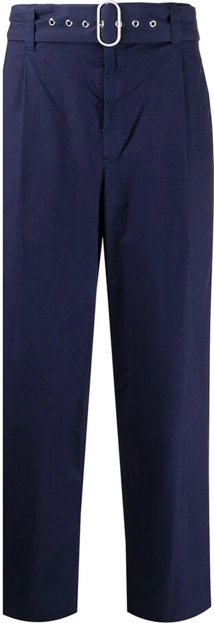 Sport pleated straight-leg trousers