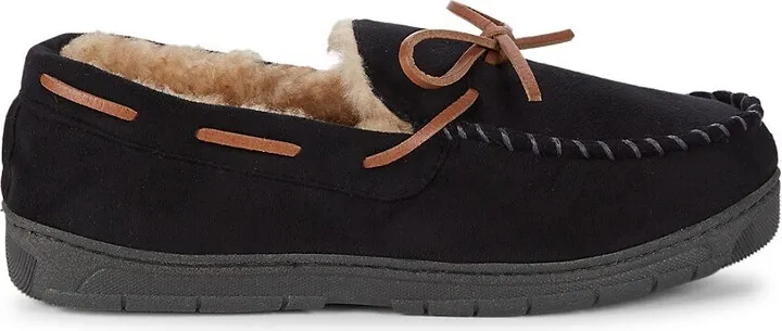Faux Fur-Lined Slippers