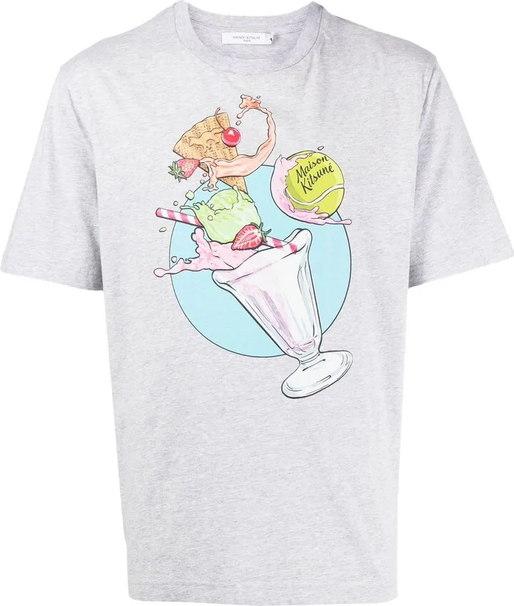 graphic-print cotton T-shirt