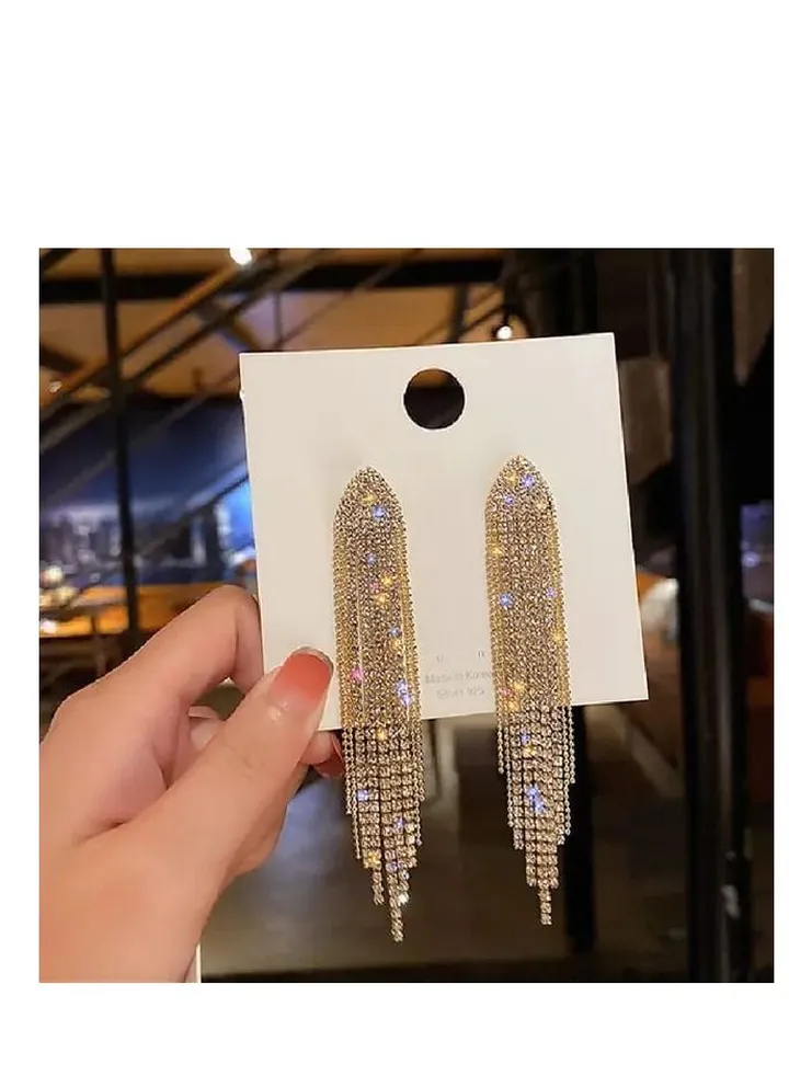 Gold stainless steel earring set
