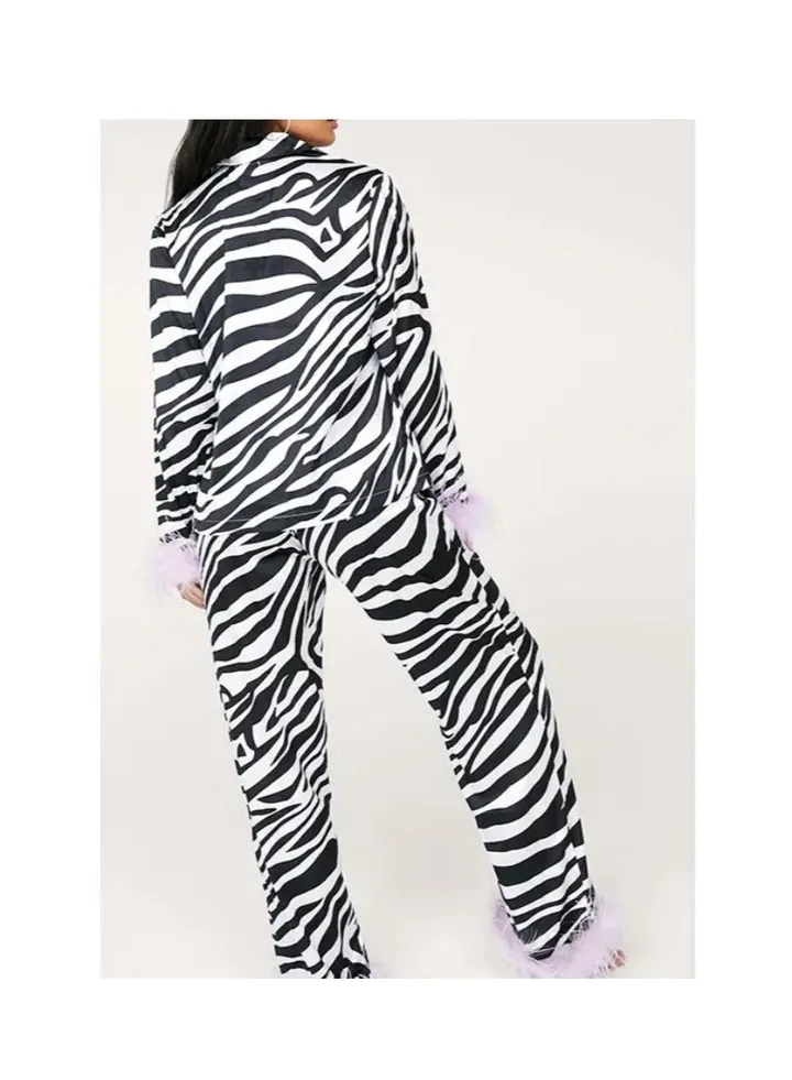 Black /white PJ-Set