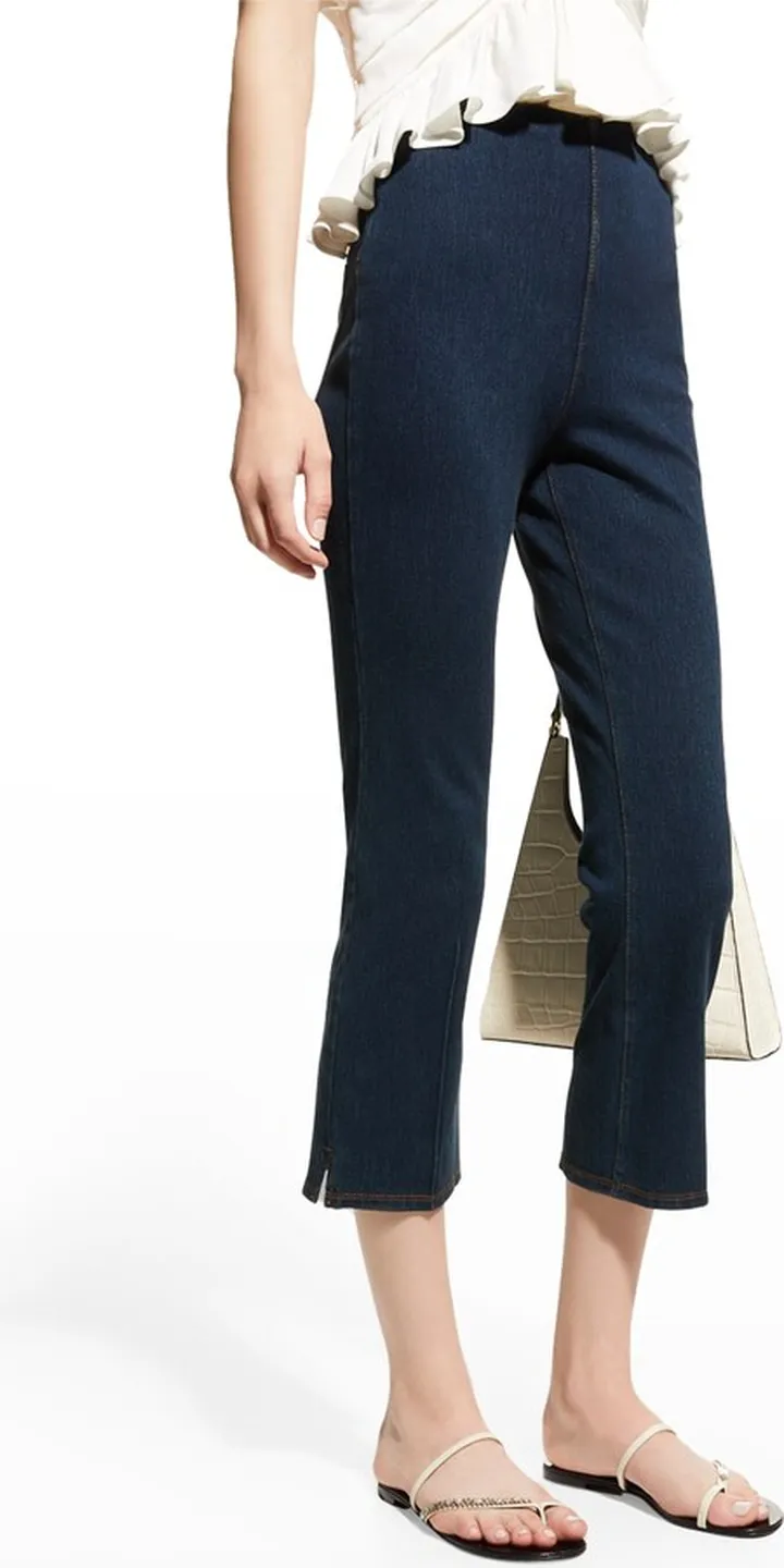 Cropped Denim Pants