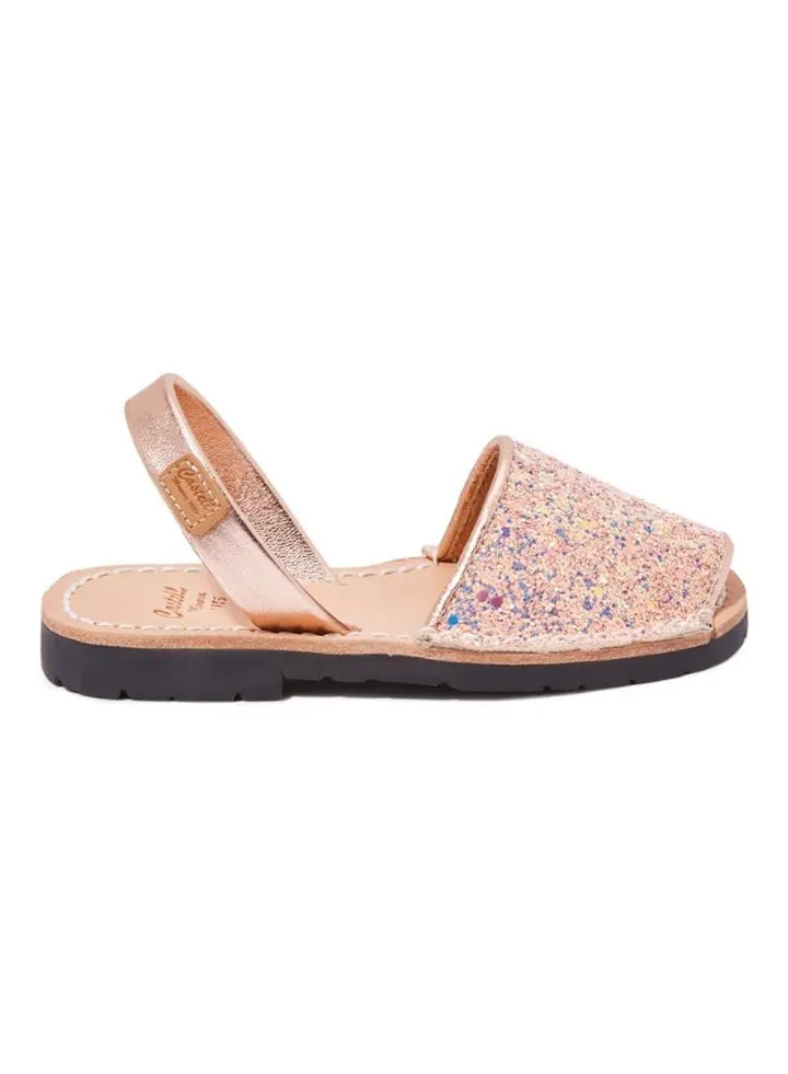 Iker Glitter Sling Back Casual Sandals Pink