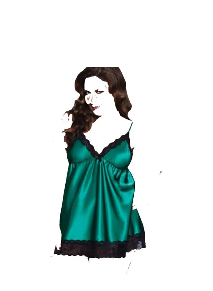 Women Split Cut Out Babydoll Lingerie Slip Dress.