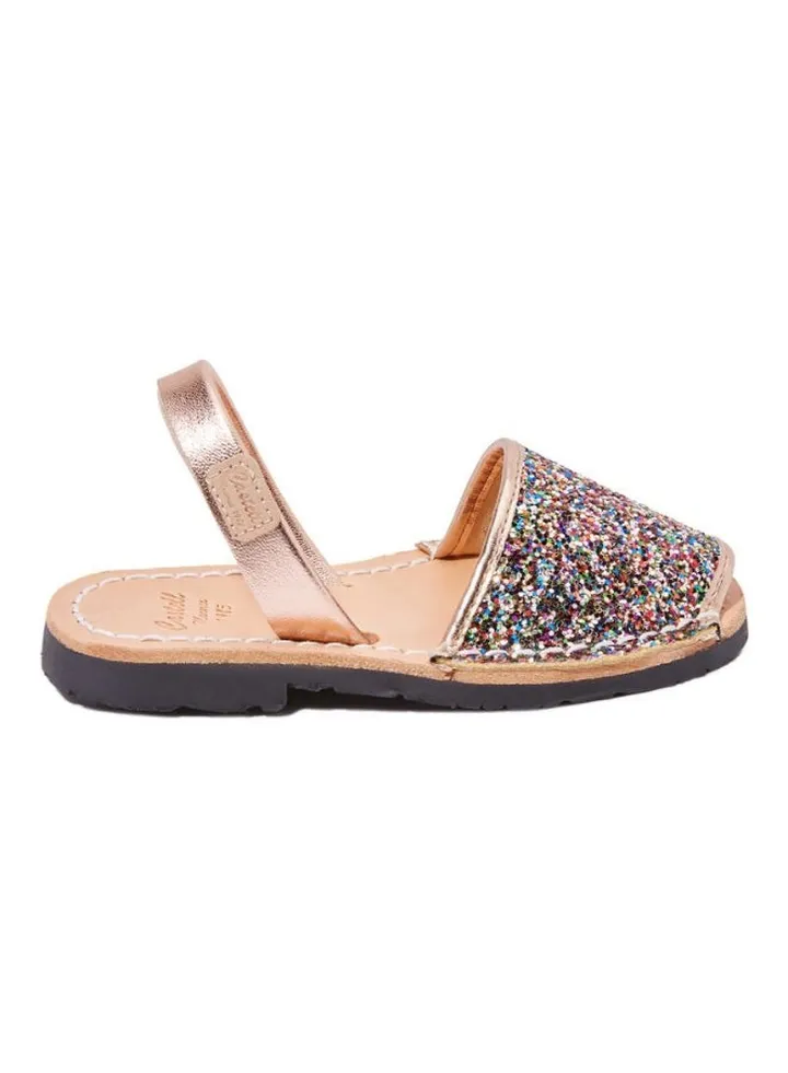 Iker Glitter Sling Back Casual Sandals Multicolour