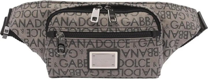 Dolce & Gabbana Allover Logo Zipped Belt Bag
