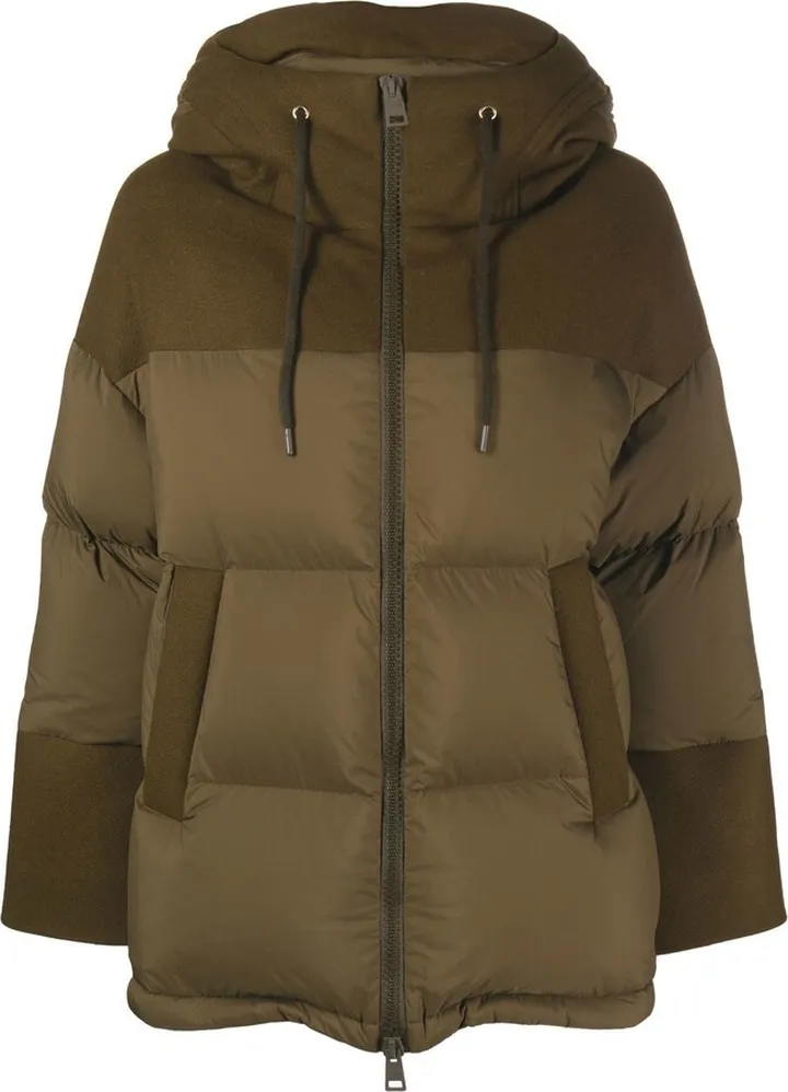 Panelled Hooded Puffer Jacket