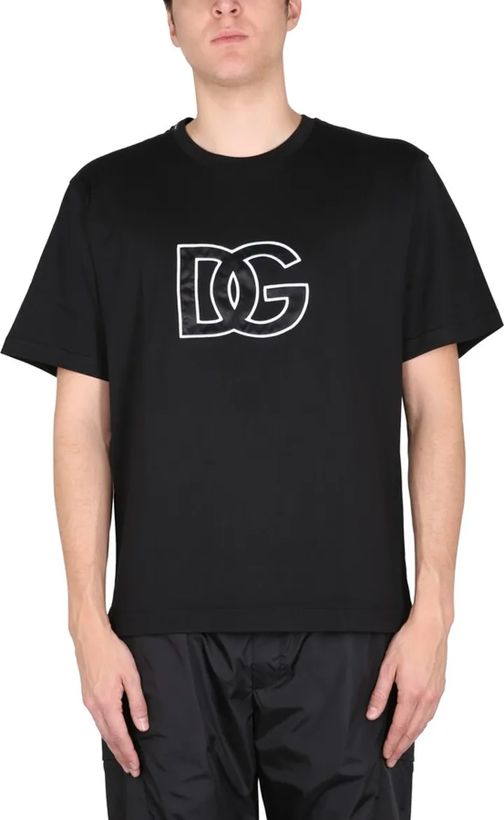 T-shirt With Logo Embroidery