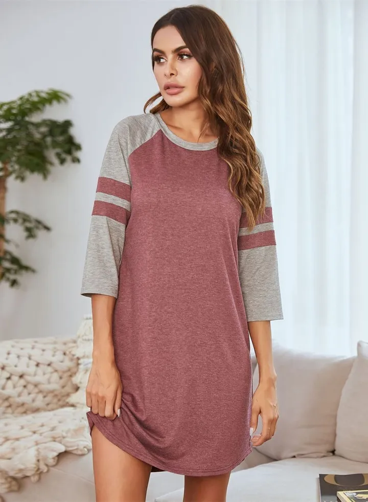 Women's Casual Home Nightdress Multicolour