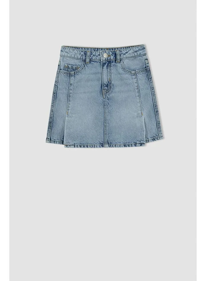 Girl Regular Fit Denim Skirt
