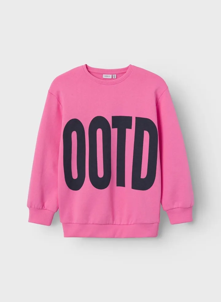 Kids Text Print Sweatshirt