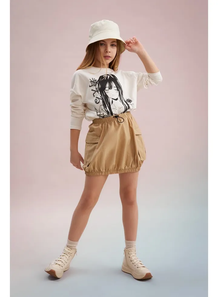 Girl Regular Fit Woven Skirt