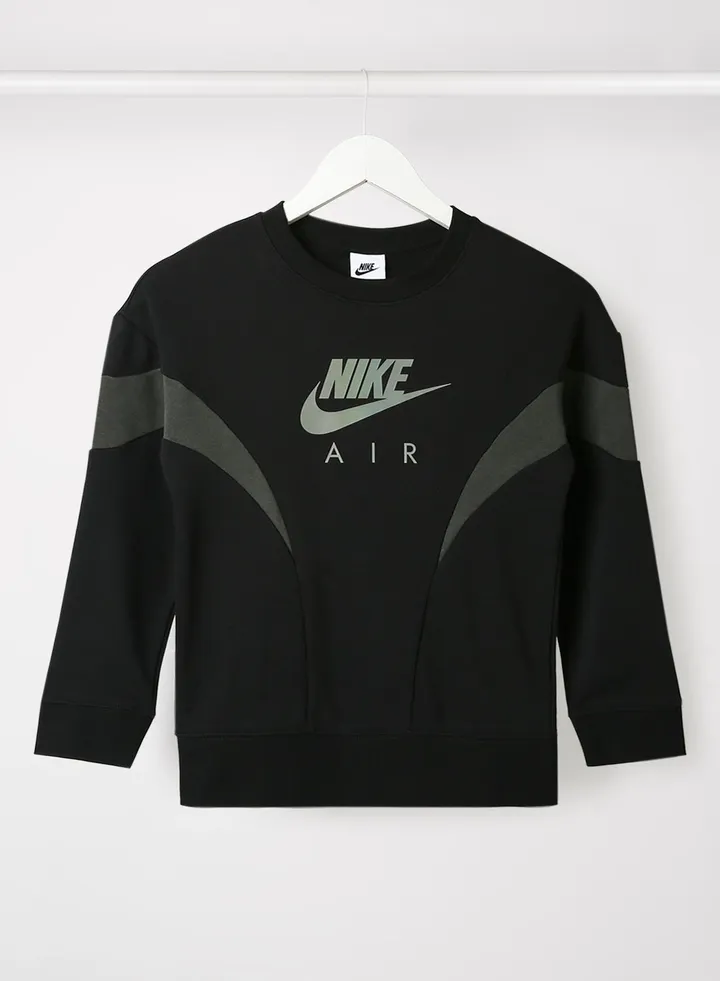 Girls French Terry Sweatshirt Black