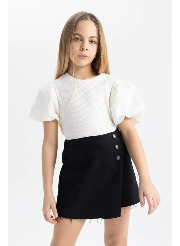Girl Regular Fit Woven Skirt
